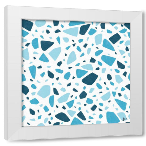 Terrazzo Toss II White Modern Wood Framed Art Print by Aiken, Jess