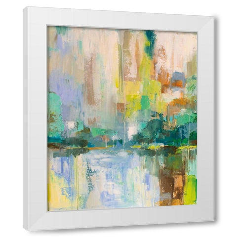 Reflecton I White Modern Wood Framed Art Print by Vertentes, Jeanette