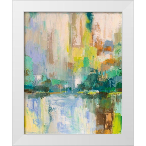 Reflecton I White Modern Wood Framed Art Print by Vertentes, Jeanette