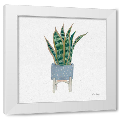Home Garden II White Modern Wood Framed Art Print by Zaman, Farida