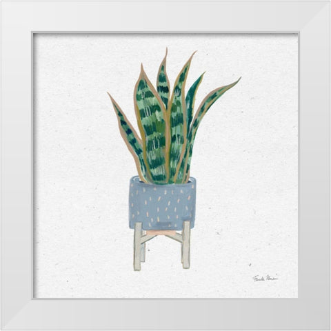 Home Garden II White Modern Wood Framed Art Print by Zaman, Farida