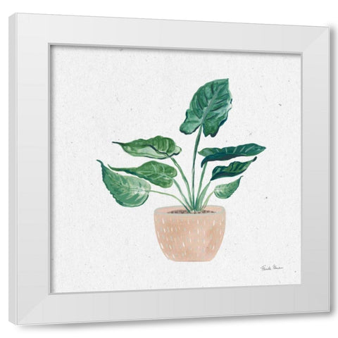 Home Garden III White Modern Wood Framed Art Print by Zaman, Farida