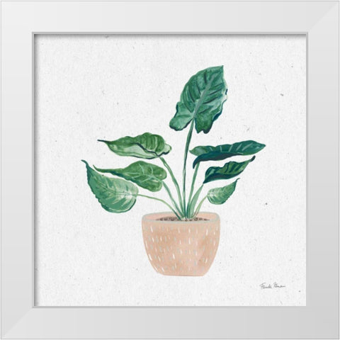 Home Garden III White Modern Wood Framed Art Print by Zaman, Farida