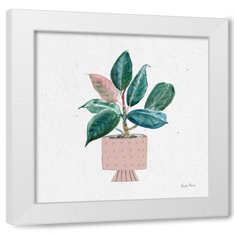 Home Garden IV White Modern Wood Framed Art Print by Zaman, Farida