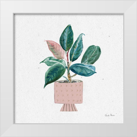 Home Garden IV White Modern Wood Framed Art Print by Zaman, Farida