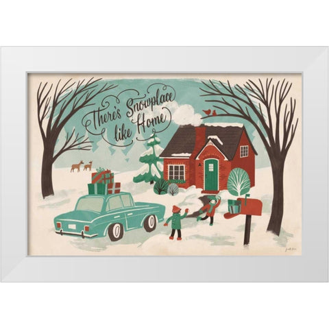 Winter Bliss I White Modern Wood Framed Art Print by Penner, Janelle