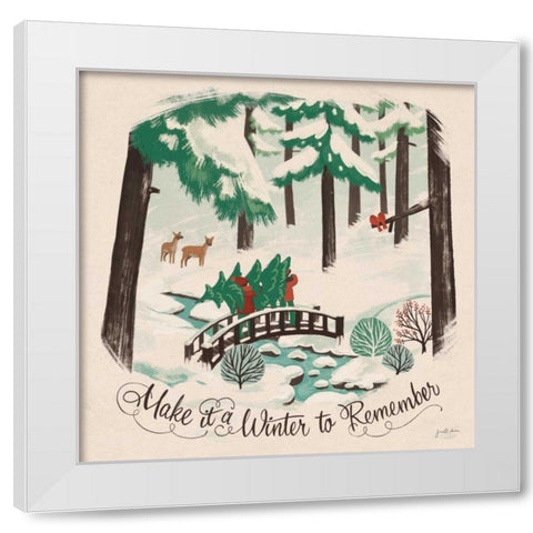 Winter Bliss II White Modern Wood Framed Art Print by Penner, Janelle