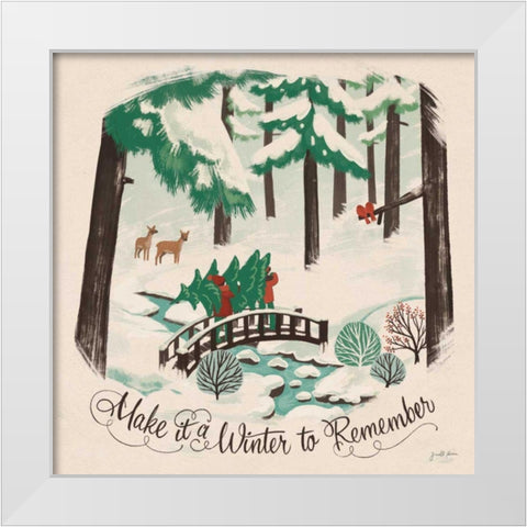 Winter Bliss II White Modern Wood Framed Art Print by Penner, Janelle
