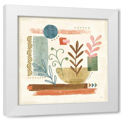 Vista II White Modern Wood Framed Art Print by Charron, Veronique