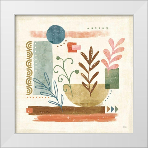 Vista II White Modern Wood Framed Art Print by Charron, Veronique