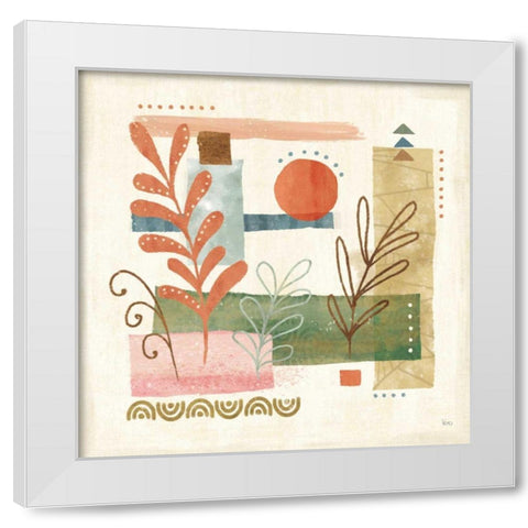 Vista III White Modern Wood Framed Art Print by Charron, Veronique