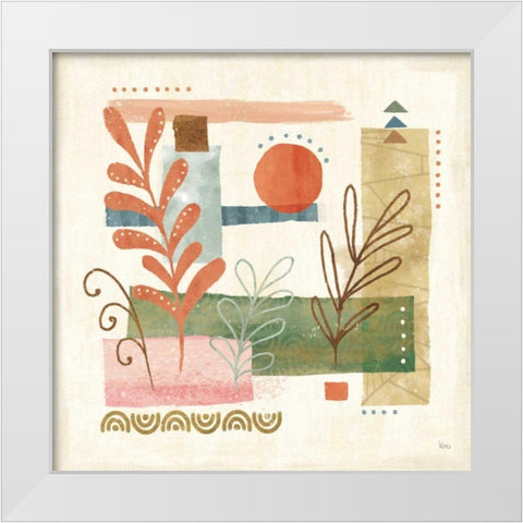 Vista III White Modern Wood Framed Art Print by Charron, Veronique