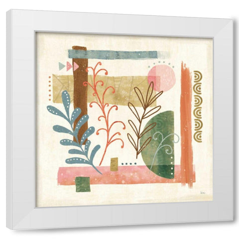 Vista IV White Modern Wood Framed Art Print by Charron, Veronique