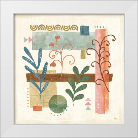 Vista V White Modern Wood Framed Art Print by Charron, Veronique