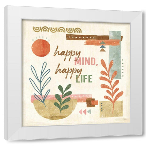 Vista VI White Modern Wood Framed Art Print by Charron, Veronique