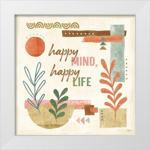 Vista VI White Modern Wood Framed Art Print by Charron, Veronique