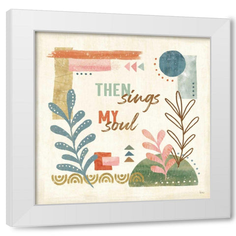 Vista VII White Modern Wood Framed Art Print by Charron, Veronique