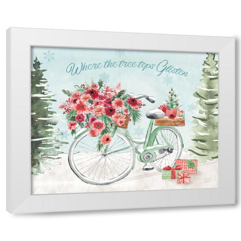 Holiday Ride III White Modern Wood Framed Art Print by June, Dina