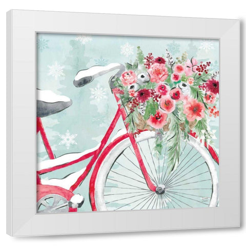 Holiday Ride V White Modern Wood Framed Art Print by June, Dina