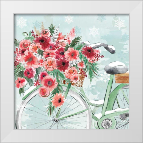 Holiday Ride VI White Modern Wood Framed Art Print by June, Dina