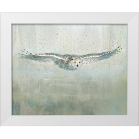 Soaring Neutral White Modern Wood Framed Art Print by Nai, Danhui