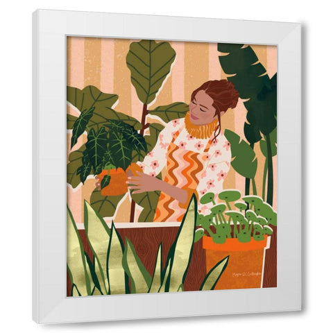 A Balanced Self I White Modern Wood Framed Art Print by Gallagher, Megan