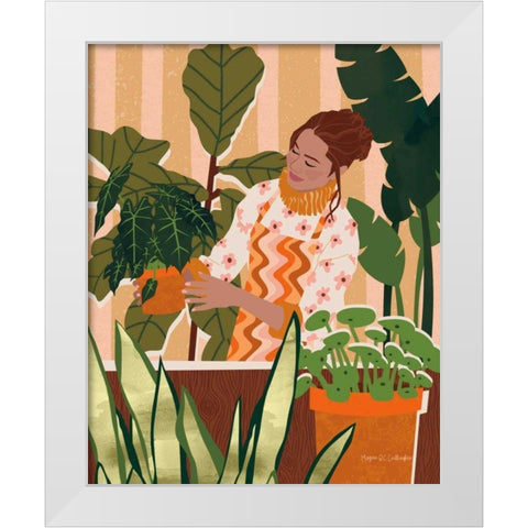 A Balanced Self I White Modern Wood Framed Art Print by Gallagher, Megan