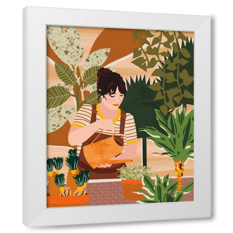 A Balanced Self II White Modern Wood Framed Art Print by Gallagher, Megan