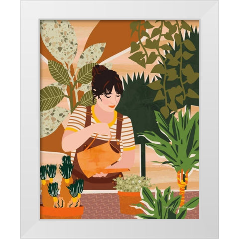 A Balanced Self II White Modern Wood Framed Art Print by Gallagher, Megan