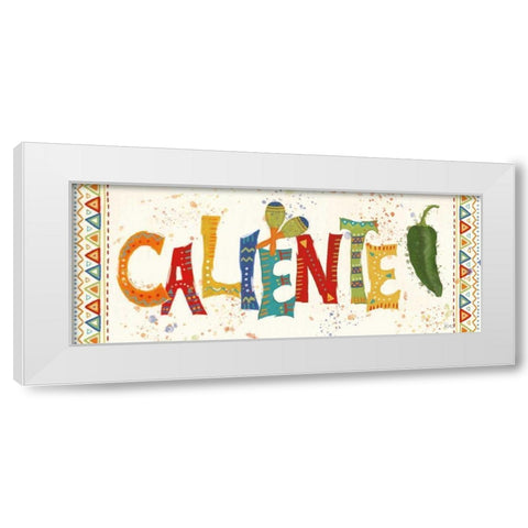 Tex Mex Fiesta X White Modern Wood Framed Art Print by Charron, Veronique