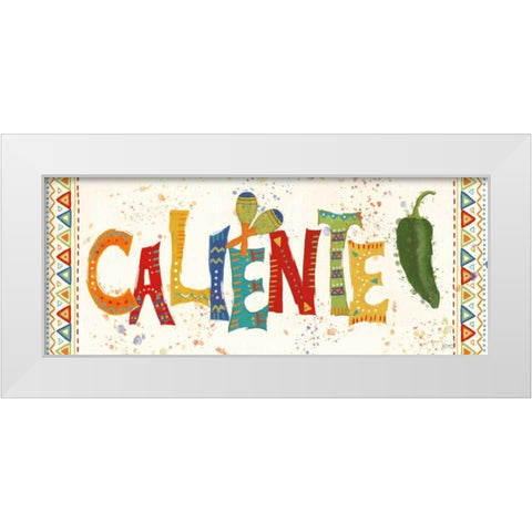 Tex Mex Fiesta X White Modern Wood Framed Art Print by Charron, Veronique