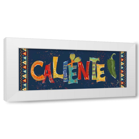 Tex Mex Fiesta X Dark White Modern Wood Framed Art Print by Charron, Veronique