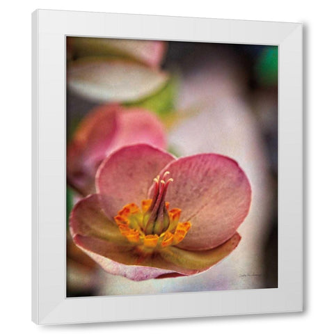 Lenton Rose III White Modern Wood Framed Art Print by Van Swearingen, Debra