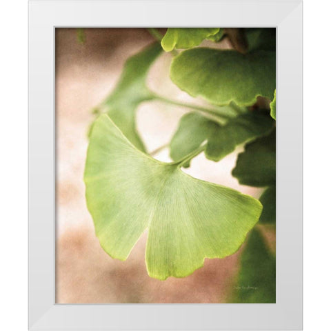 Sprouting Ginkgo III White Modern Wood Framed Art Print by Van Swearingen, Debra
