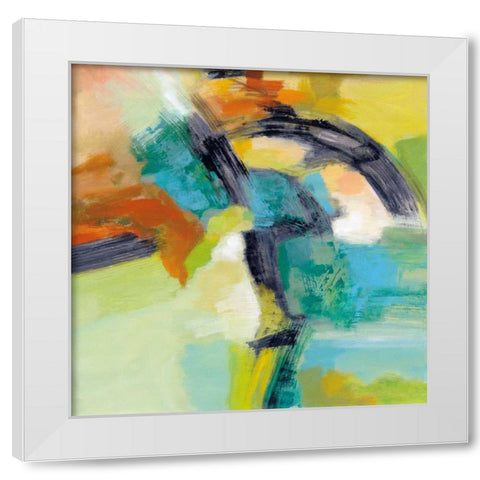 Rainbow on the Asphalt White Modern Wood Framed Art Print by Vassileva, Silvia