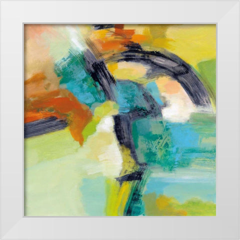 Rainbow on the Asphalt White Modern Wood Framed Art Print by Vassileva, Silvia