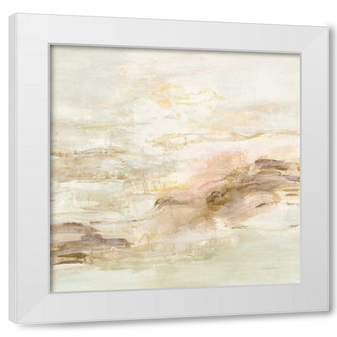 Ivory Hues White Modern Wood Framed Art Print by Vassileva, Silvia