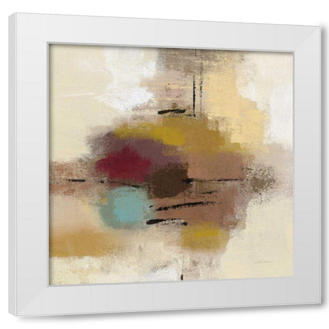 Morello Cherry Abstract I White Modern Wood Framed Art Print by Vassileva, Silvia