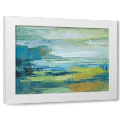 Early Spring Lake White Modern Wood Framed Art Print by Vassileva, Silvia