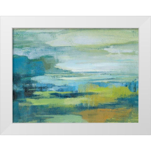 Early Spring Lake White Modern Wood Framed Art Print by Vassileva, Silvia