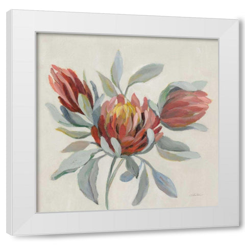 Field Bloom I White Modern Wood Framed Art Print by Vassileva, Silvia