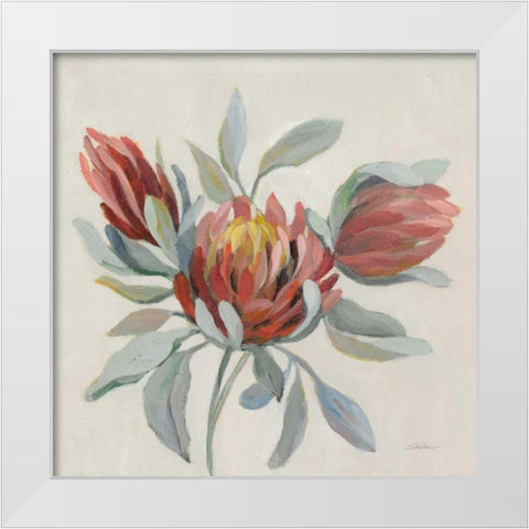 Field Bloom I White Modern Wood Framed Art Print by Vassileva, Silvia