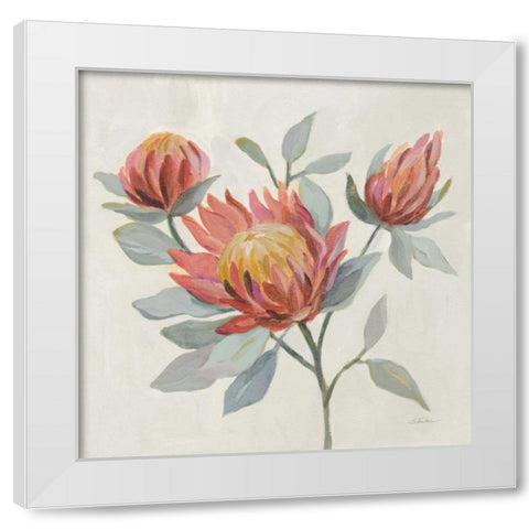 Field Bloom II White Modern Wood Framed Art Print by Vassileva, Silvia