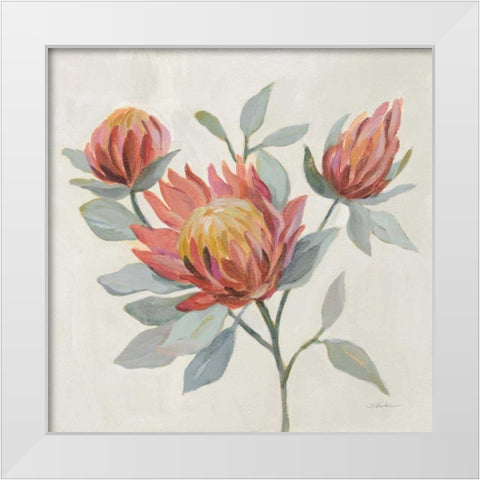 Field Bloom II White Modern Wood Framed Art Print by Vassileva, Silvia