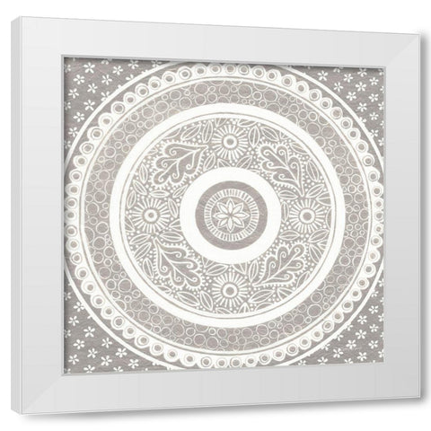 Hemma III Neutral Crop White Modern Wood Framed Art Print by Lovell, Kathrine
