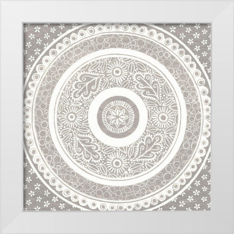 Hemma III Neutral Crop White Modern Wood Framed Art Print by Lovell, Kathrine