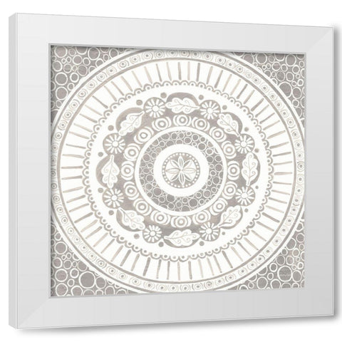 Hemma IV Neutral Crop White Modern Wood Framed Art Print by Lovell, Kathrine