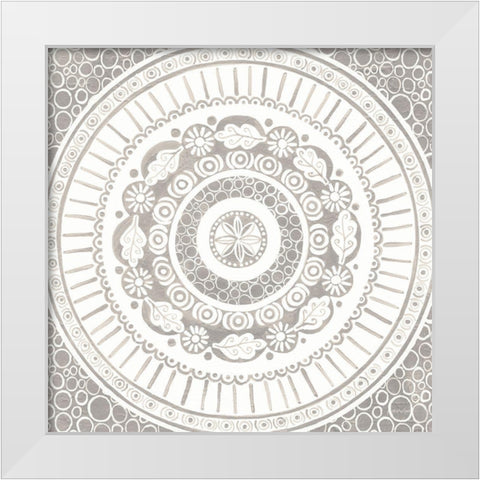 Hemma IV Neutral Crop White Modern Wood Framed Art Print by Lovell, Kathrine