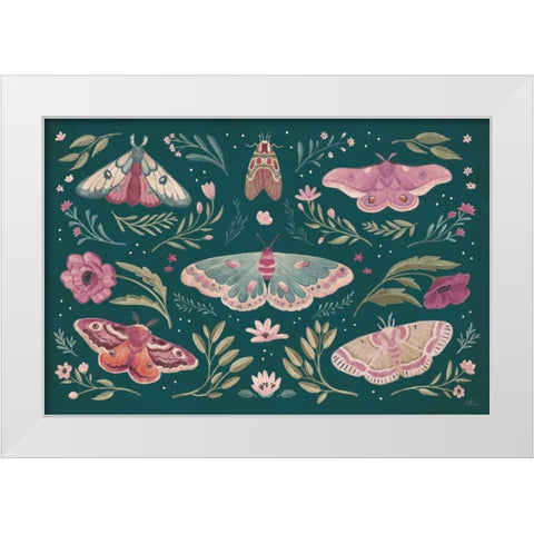 Winged Study I Plum White Modern Wood Framed Art Print by Penner, Janelle