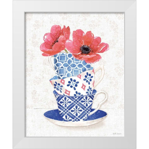 From the East VII White Modern Wood Framed Art Print by Grove, Beth
